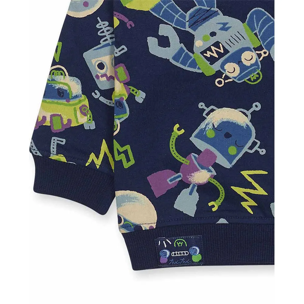 Tuc Tuc Robot Maker Sweatshirt, Navy blue 1, 5Y