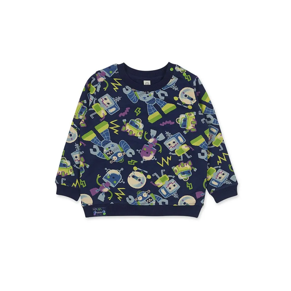 Tuc Tuc Robot Maker Sweatshirt, Navy blue 1, 5Y