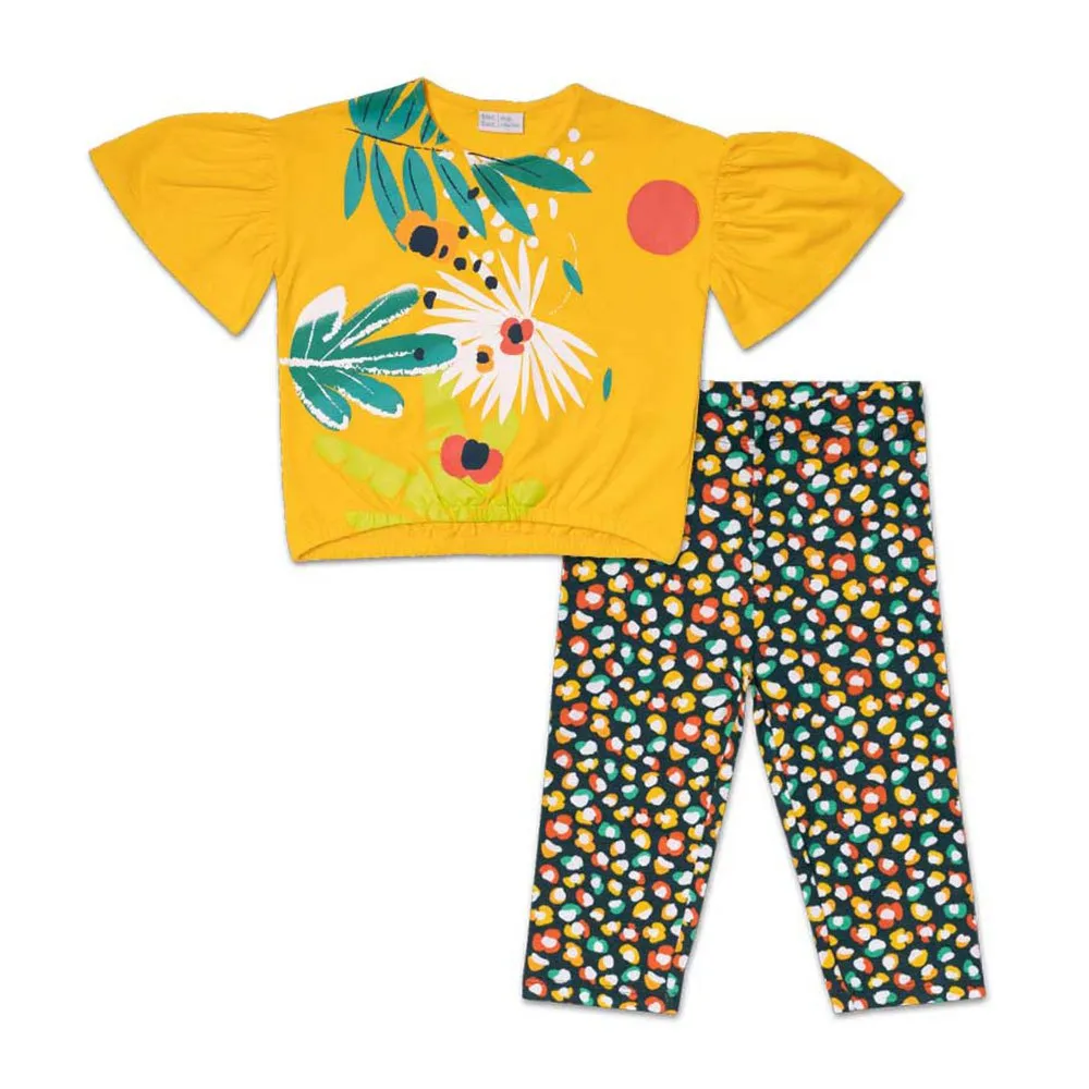 Tuc Tuc Tropic Feelings Kurzarm-set, Yellow, 6Y Tuc Tuc Tropic Feelings Kurzarm-set, Yellow, 6Y
