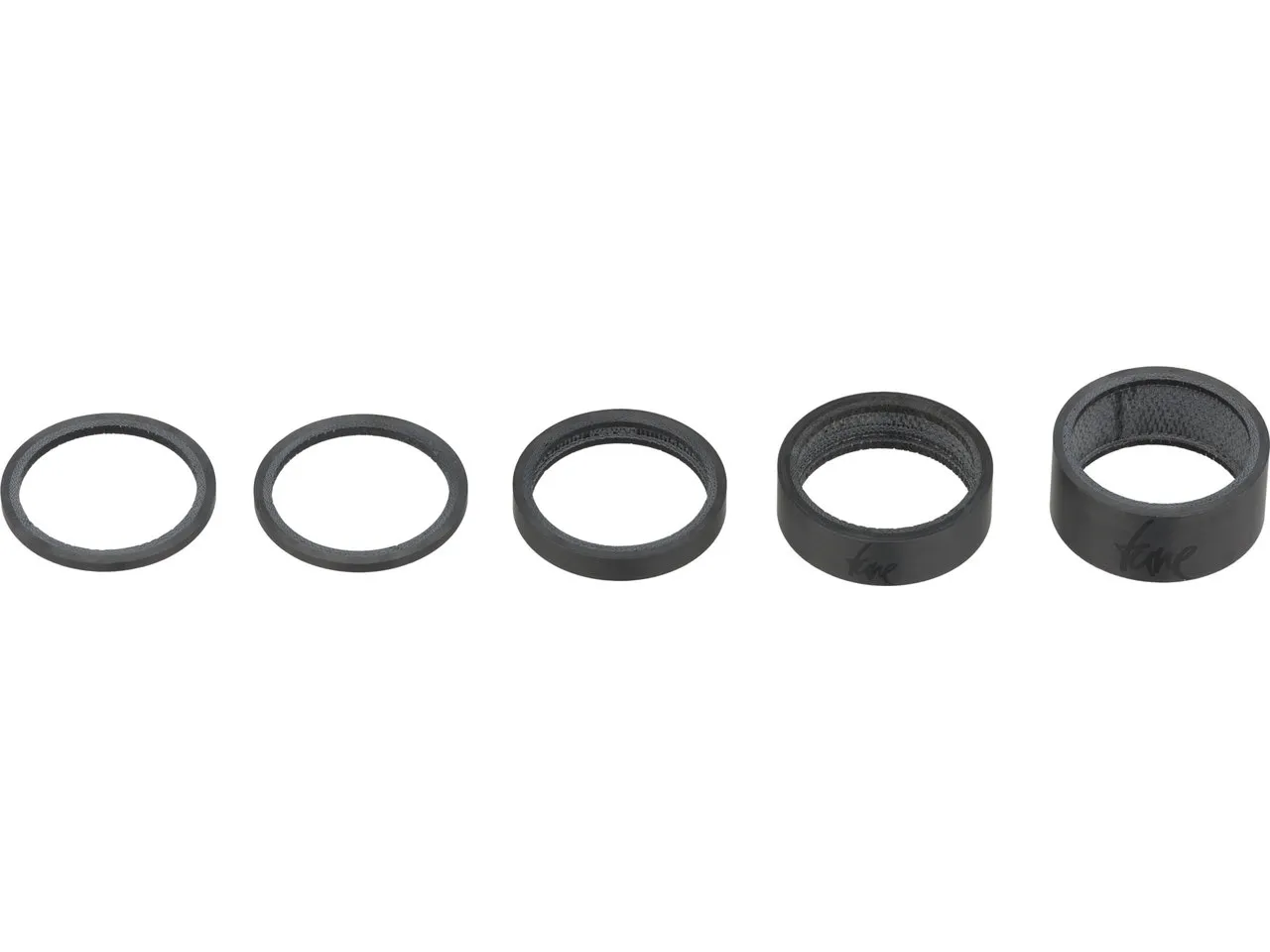 Tune Carbon Spacer Set 5-teilig, Schwarz, one_size Tune Carbon Spacer Set 5-teilig, Schwarz, one_size