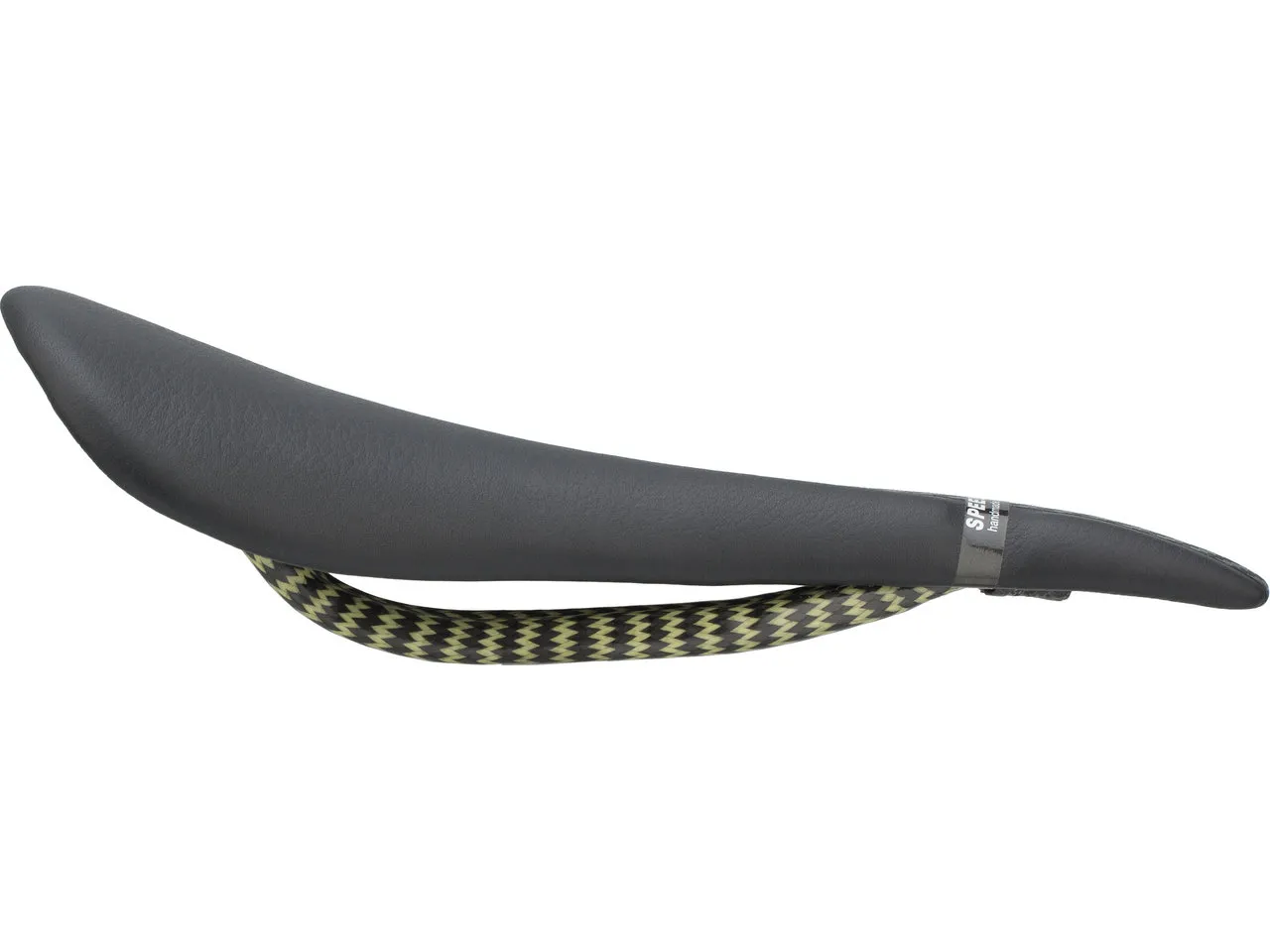 Tune Speedneedle 20TWENTY Carbon Sattel mit Leder, Schwarz, 135mm