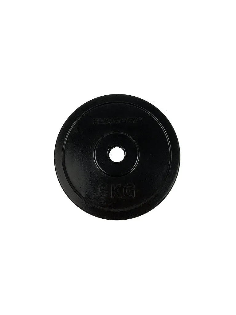 Tunturi Gummierte Hantelscheibe 1x 5 KG, Schwarz, EG Tunturi Gummierte Hantelscheibe 1x 5 KG, Schwarz, EG