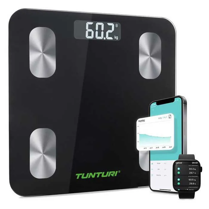 Tunturi Sc30 Smart Waage, Black, One Size Tunturi Sc30 Smart Waage, Black, One Size