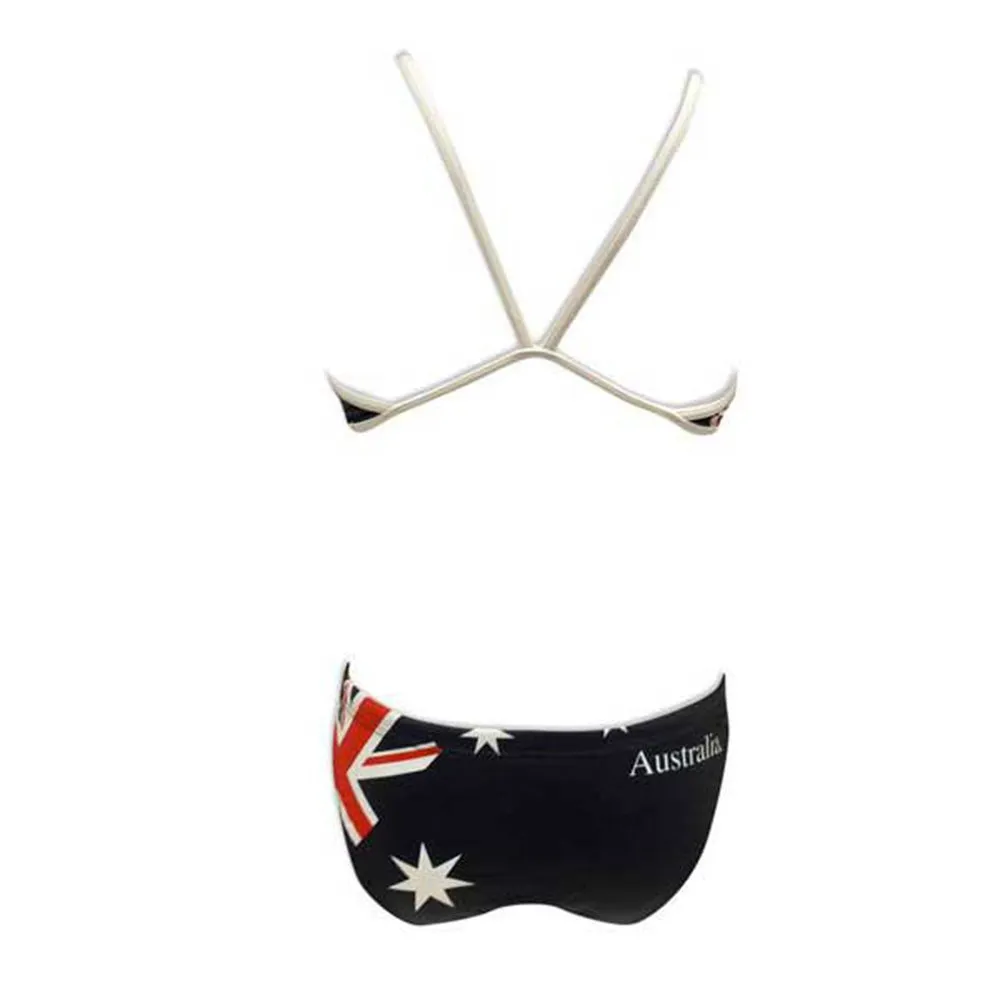 Turbo Australia Flag Bikini, Navy, 7-8Y Turbo Australia Flag Bikini, Navy, 7-8Y