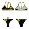 Turbo Australia Kangaroo Bikini male, Black / yellow, 9-10Y