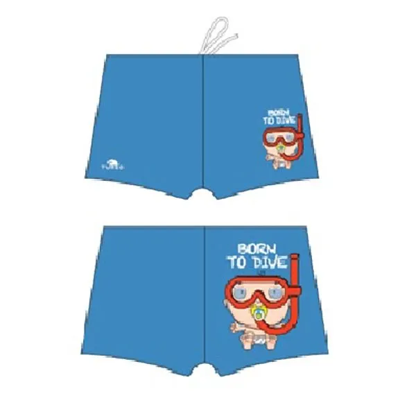 Turbo Born To Dive Badehose Boxer Turbo Born To Dive Badehose Boxer