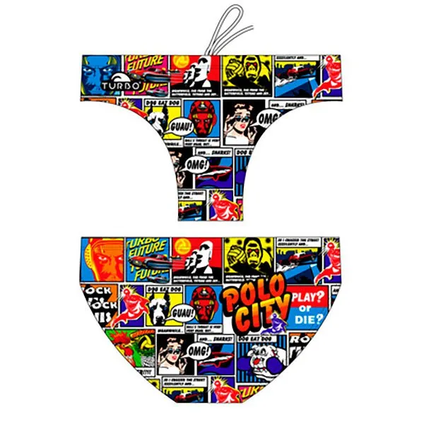 Turbo Comic Polo City Badeslip Turbo Comic Polo City Badeslip
