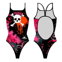 Turbo Flowers And Skulls Badeanzug Turbo Flowers And Skulls Badeanzug