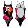 Turbo Flowers And Skulls Badeanzug female