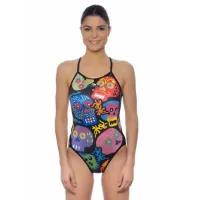 Turbo Halloween Skulls Badeanzug female