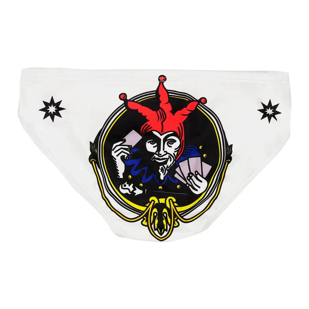 Turbo Jocker Badeslip male, White / red, 9-10Y Turbo Jocker Badeslip male, White / red, 9-10Y