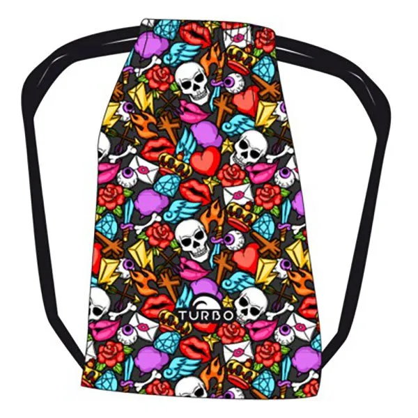 Turbo Lucky Death Kordelzugtasche, Orange, One Size Turbo Lucky Death Kordelzugtasche, Orange, One Size
