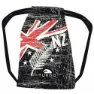 Turbo New Zealand Kordelzugtasche, Black / red, One Size