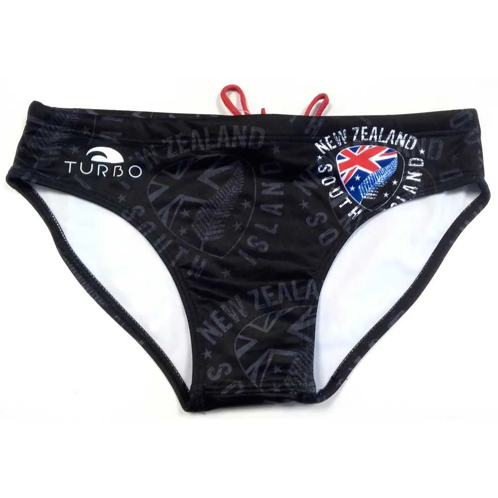 Turbo New Zealand Shield Badeslip Turbo New Zealand Shield Badeslip