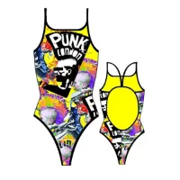Turbo Punk London Badeanzug Mit Dünnen Trägern Turbo Punk London Badeanzug Mit Dünnen Trägern
