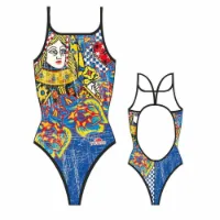 Turbo Queen Heart Vintage Badeanzug female