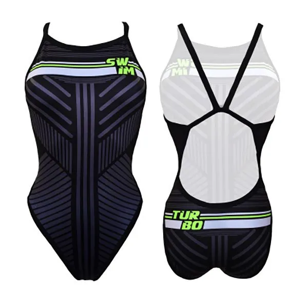 Turbo Revolution Lines Badeanzug female
