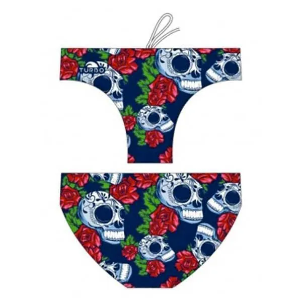Turbo Roses & Skulls Badeslip Turbo Roses & Skulls Badeslip