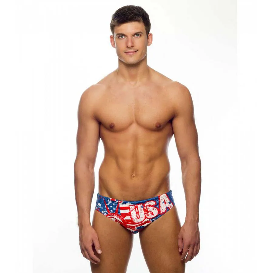 Turbo Usa Vintage Map 2013 Badeslip male Turbo Usa Vintage Map 2013 Badeslip male