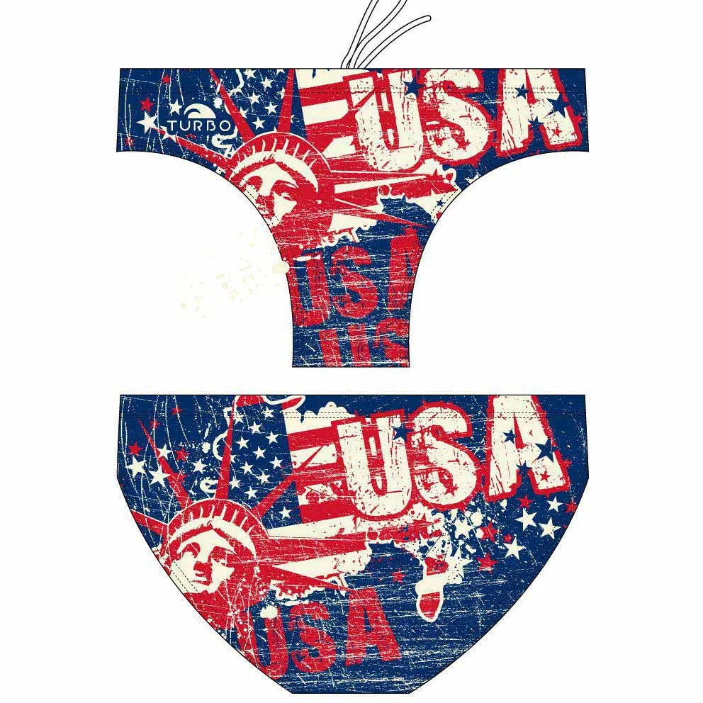 Turbo Usa Vintage Map 2013 Badeslip Turbo Usa Vintage Map 2013 Badeslip