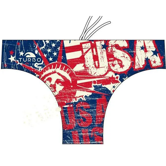Turbo Usa Vintage Map 2013 Badeslip Turbo Usa Vintage Map 2013 Badeslip