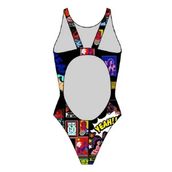 Turbo Yeah Comic Badeanzug female