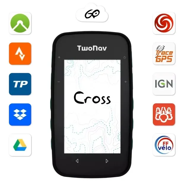 Twonav Cross Plus 64 Gb Fahrradcomputer, Blue, One Size Twonav Cross Plus 64 Gb Fahrradcomputer, Blue, One Size