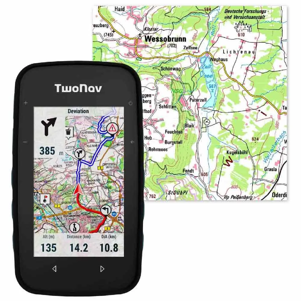 Twonav Cross Plus Azul (32 Gb) + Alemania Topo Full Fahrradcomputer, Multicolor, One Size Twonav Cross Plus Azul (32 Gb) + Alemania Topo Full Fahrradcomputer, Multicolor, One Size