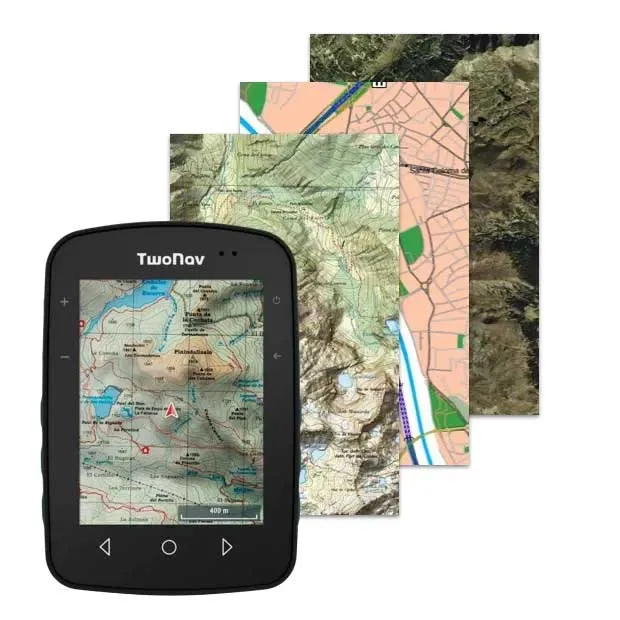 Twonav Terra Azul (32 Gb) + Francia Topo Full Fahrradcomputer, Multicolor, One Size