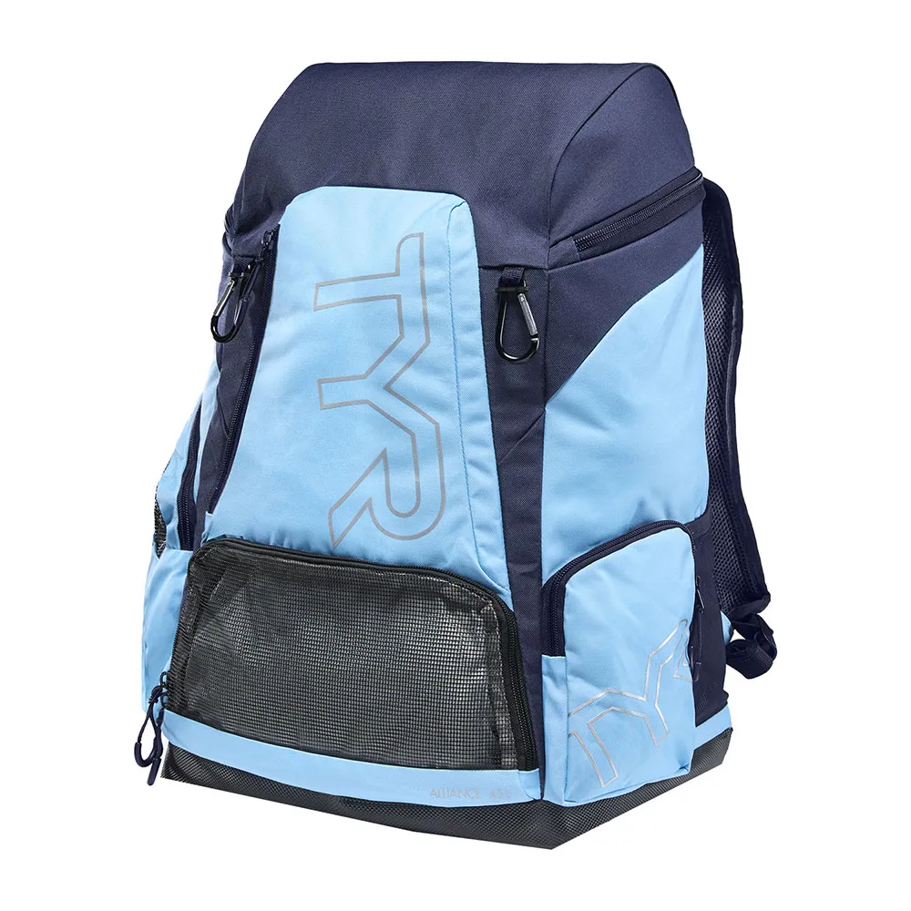 TYR Alliance 45l Rucksack, Light blue / navy, One Size TYR Alliance 45l Rucksack, Light blue / navy, One Size