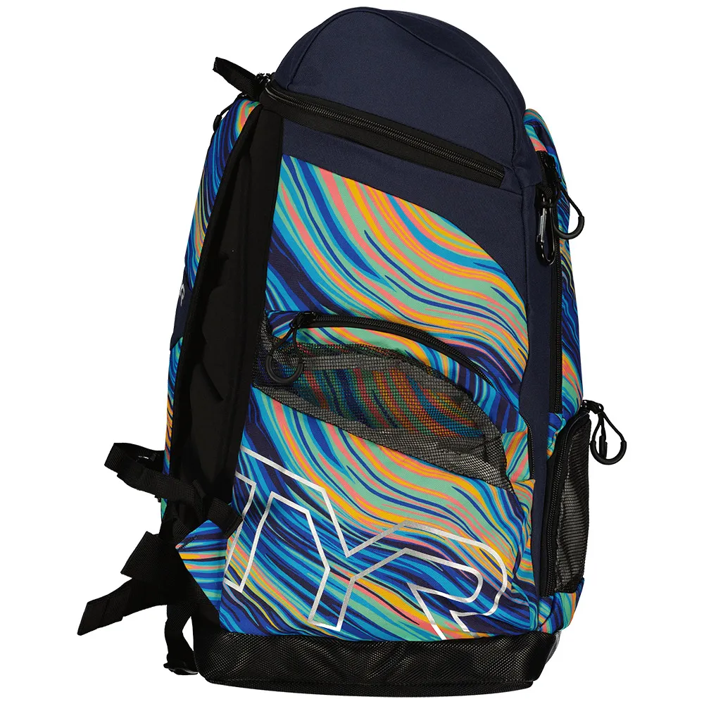 TYR Alliance Riptidal Print 45l Rucksack, Teal / orange, One Size TYR Alliance Riptidal Print 45l Rucksack, Teal / orange, One Size