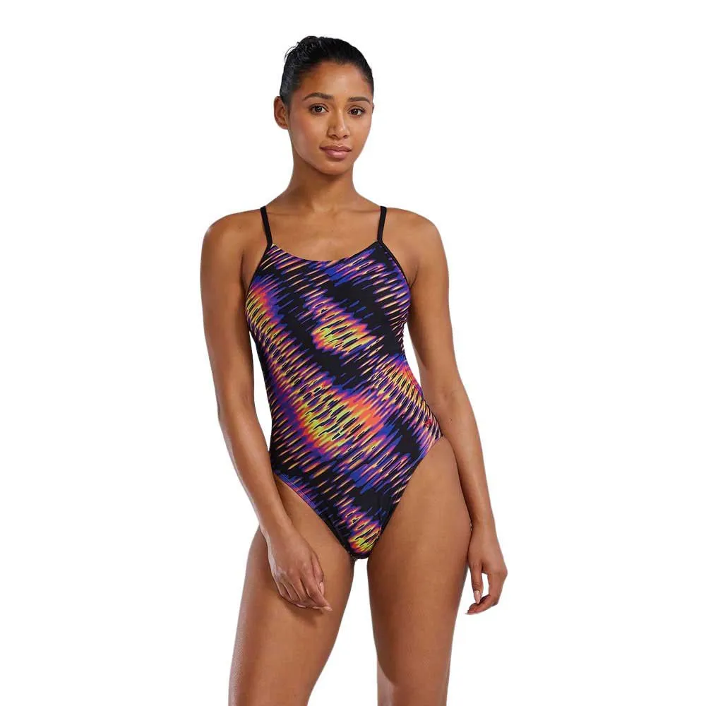TYR Cutoutfit Evolved Badeanzug female, Lime / multi TYR Cutoutfit Evolved Badeanzug female, Lime / multi