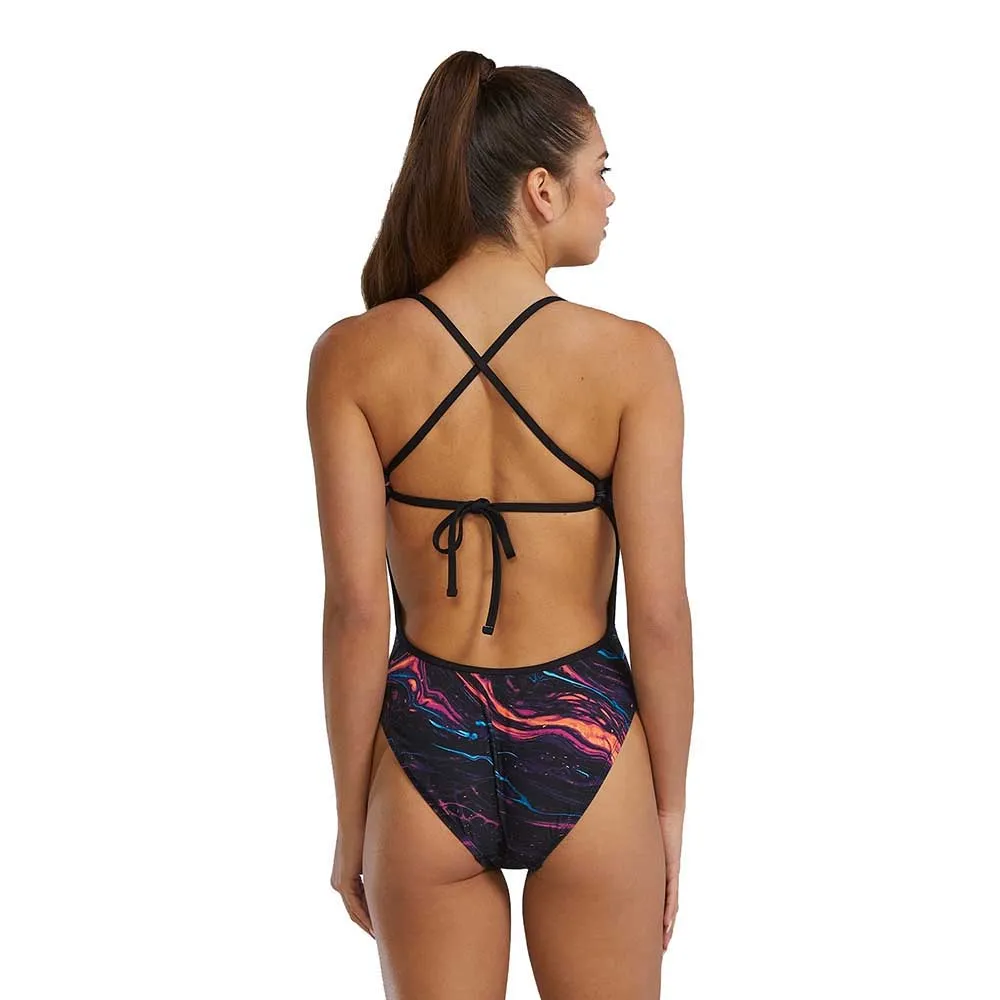 TYR Durafast Elite Crosscut Tieback Magmata Badeanzug female