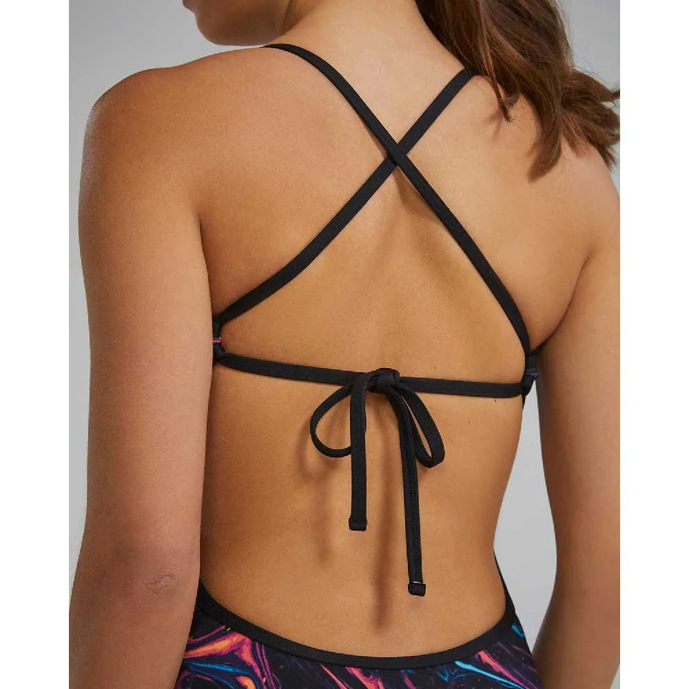 TYR Durafast Elite Crosscut Tieback Magmata Badeanzug female