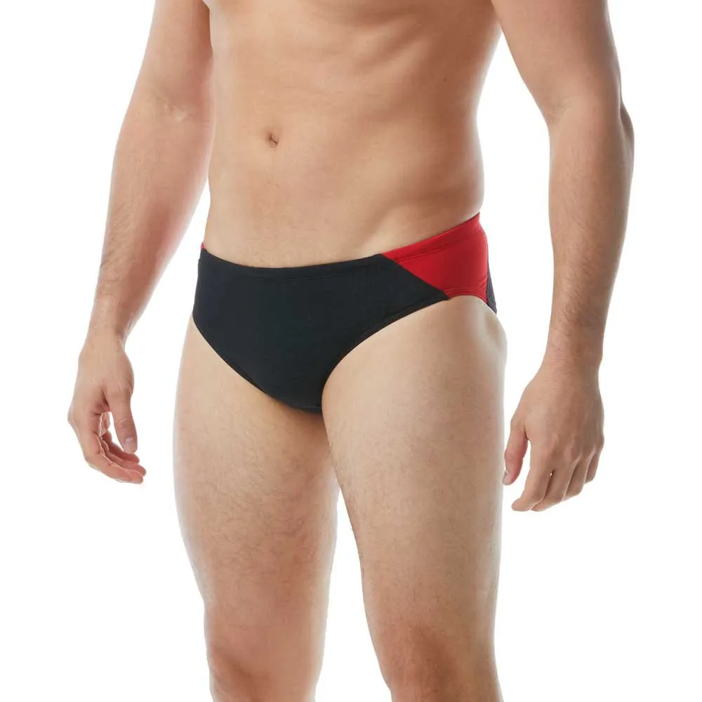 TYR Hexa Splice Blade Racer Badeslip, Black / red TYR Hexa Splice Blade Racer Badeslip, Black / red