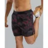 TYR Hydrosphere Unlined 7 Inch Spectrik Badeshorts, Black / burgundy