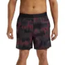 TYR Hydrosphere Unlined 7 Inch Spectrik Badeshorts, Black / burgundy