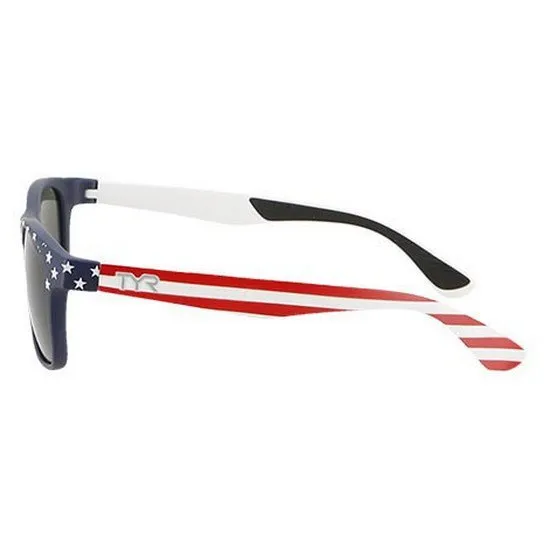 TYR Springdale Polarisierte Sonnenbrille, Smoke / blue, One Size TYR Springdale Polarisierte Sonnenbrille, Smoke / blue, One Size