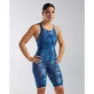 TYR Thresher Akurra Offener Rücken Wettkampfbadeanzug Refurbished female, Blue, 24