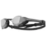 TYR Tracer X Elite Race Schwimmbrille Mit Spiegelglas, Silver / black / silver, One Size