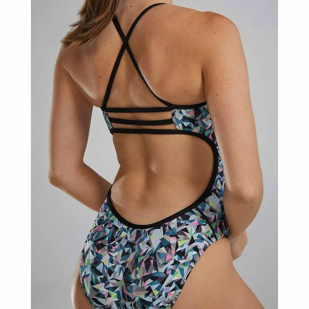 TYR Trinityfit Prsmbrk Badeanzug female, Black / multi