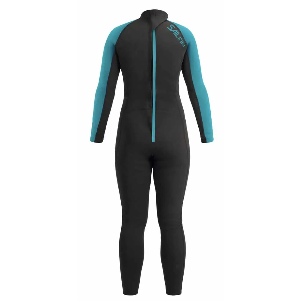 Ub Sailfin Langarm-neoprenanzug, Black / aqua, XL Ub Sailfin Langarm-neoprenanzug, Black / aqua, XL