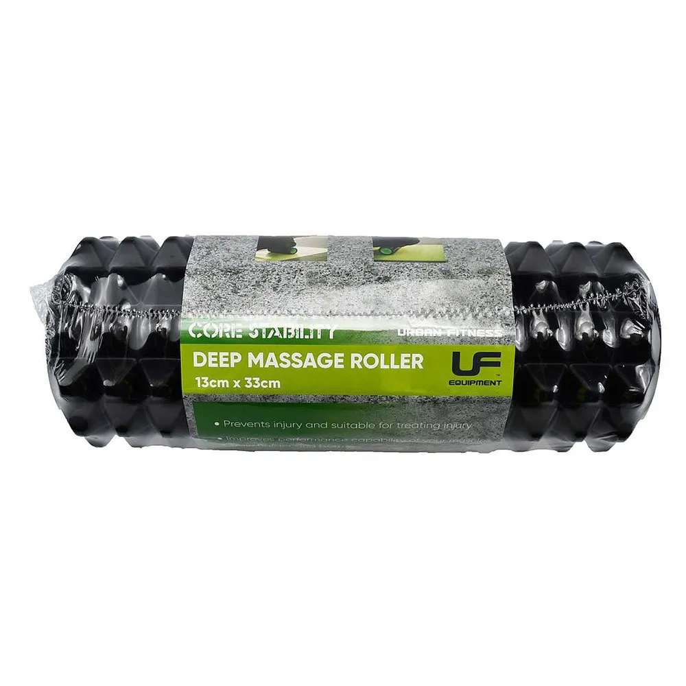 UFE Deep Massage-roller, Black, 13 x 33cm UFE Deep Massage-roller, Black, 13 x 33cm