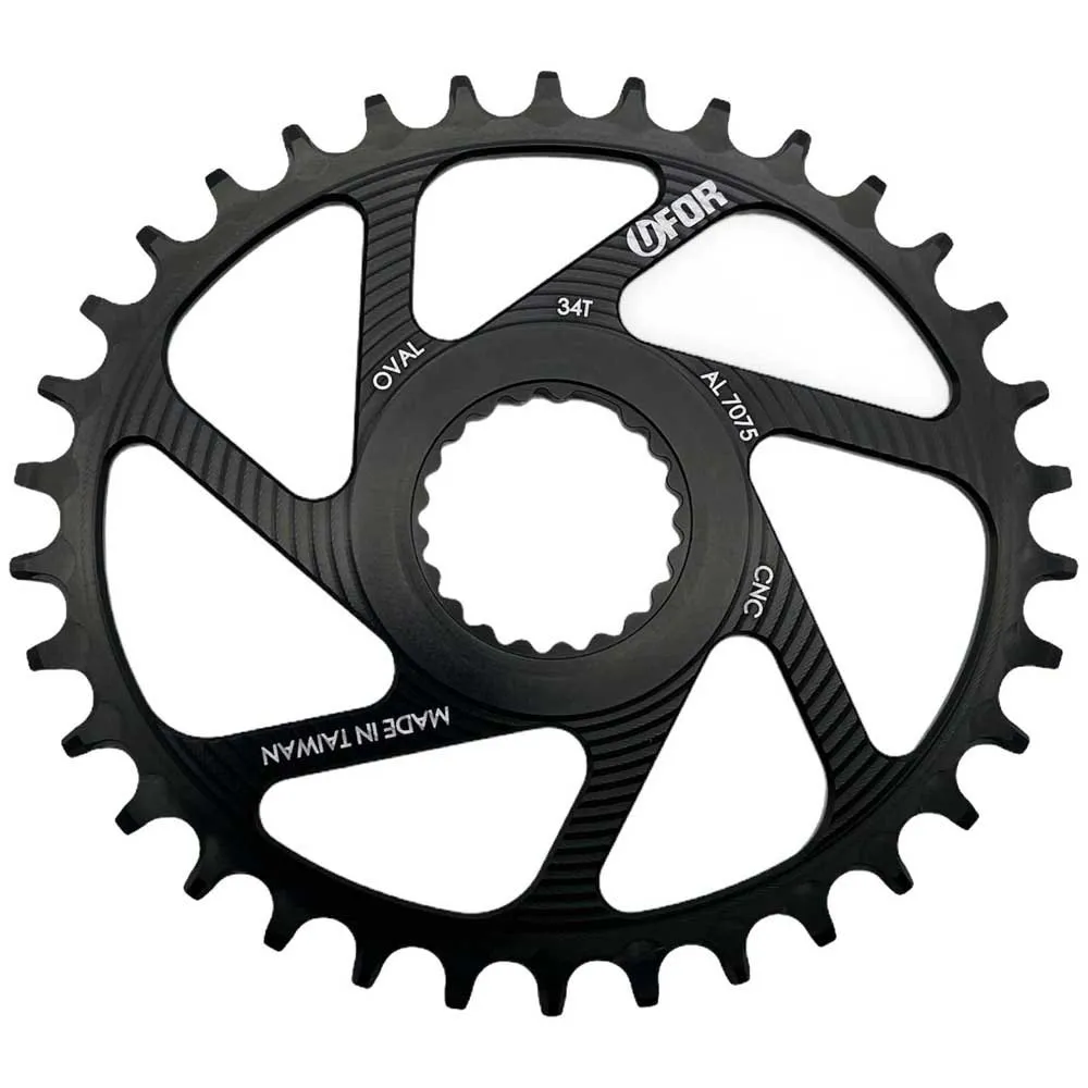 Ufor Direct Mount Ovales Kettenblatt, Black, 32t Ufor Direct Mount Ovales Kettenblatt, Black, 32t