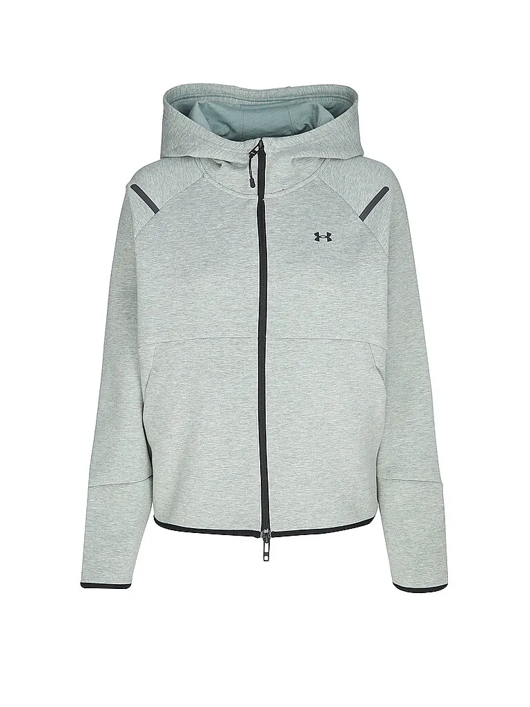 Under Armour Damen Kapuzenjacke UA Unstoppable Fleece mit durchgehendem Zip mint