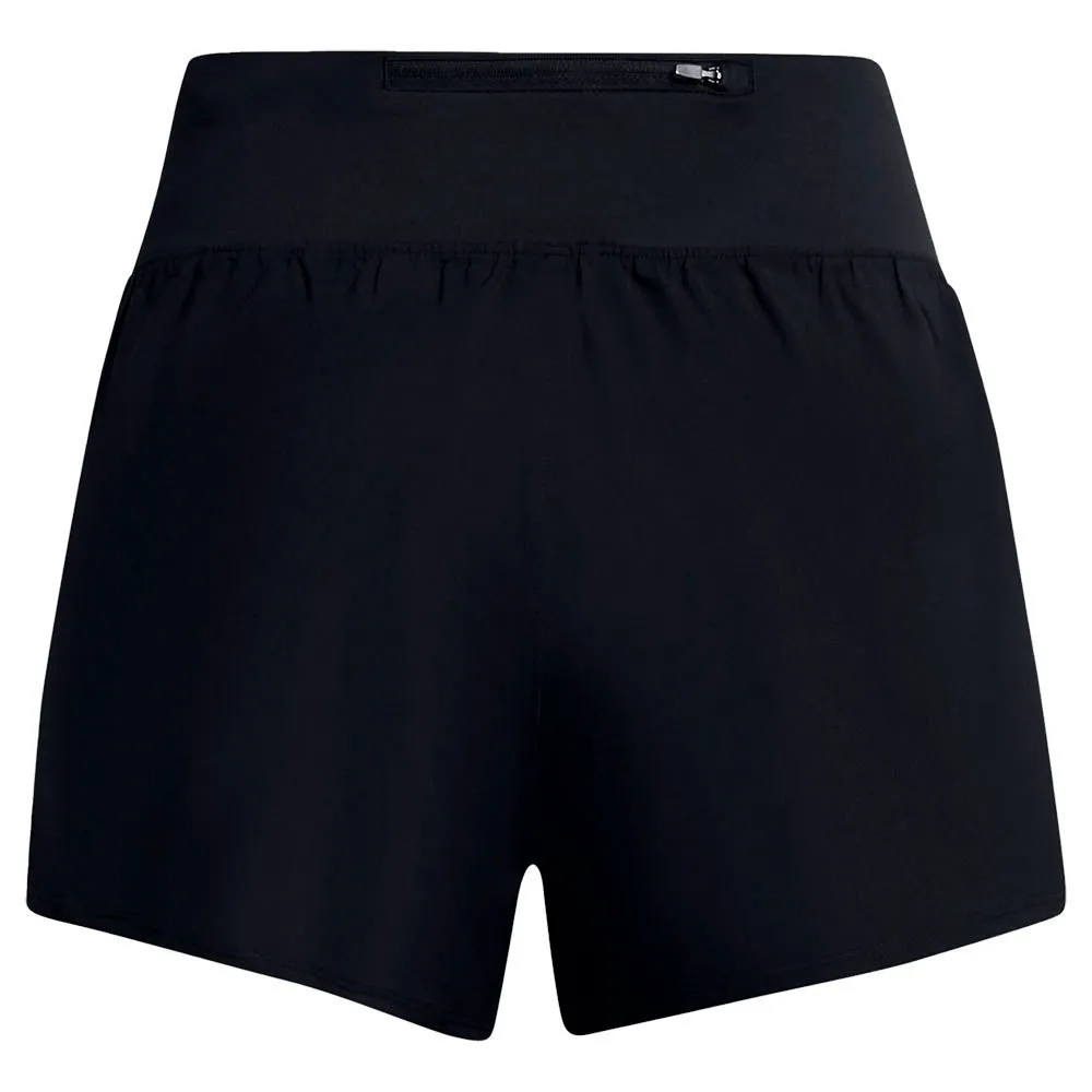 Under Armour Fly By Elite 3in Kurze Hose female, Black / black / reflective