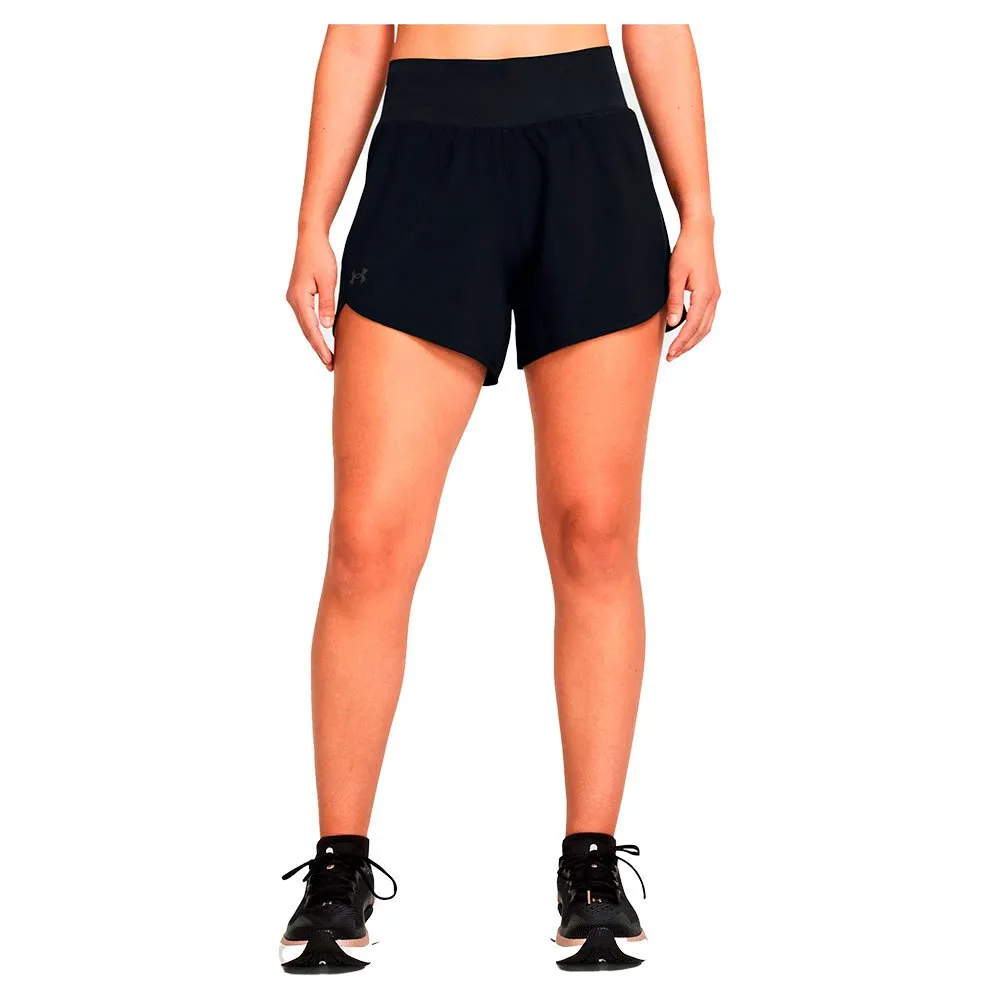 Under Armour Fly By Elite 5in Kurze Hose female, Black / black / reflective Under Armour Fly By Elite 5in Kurze Hose female, Black / black / reflective