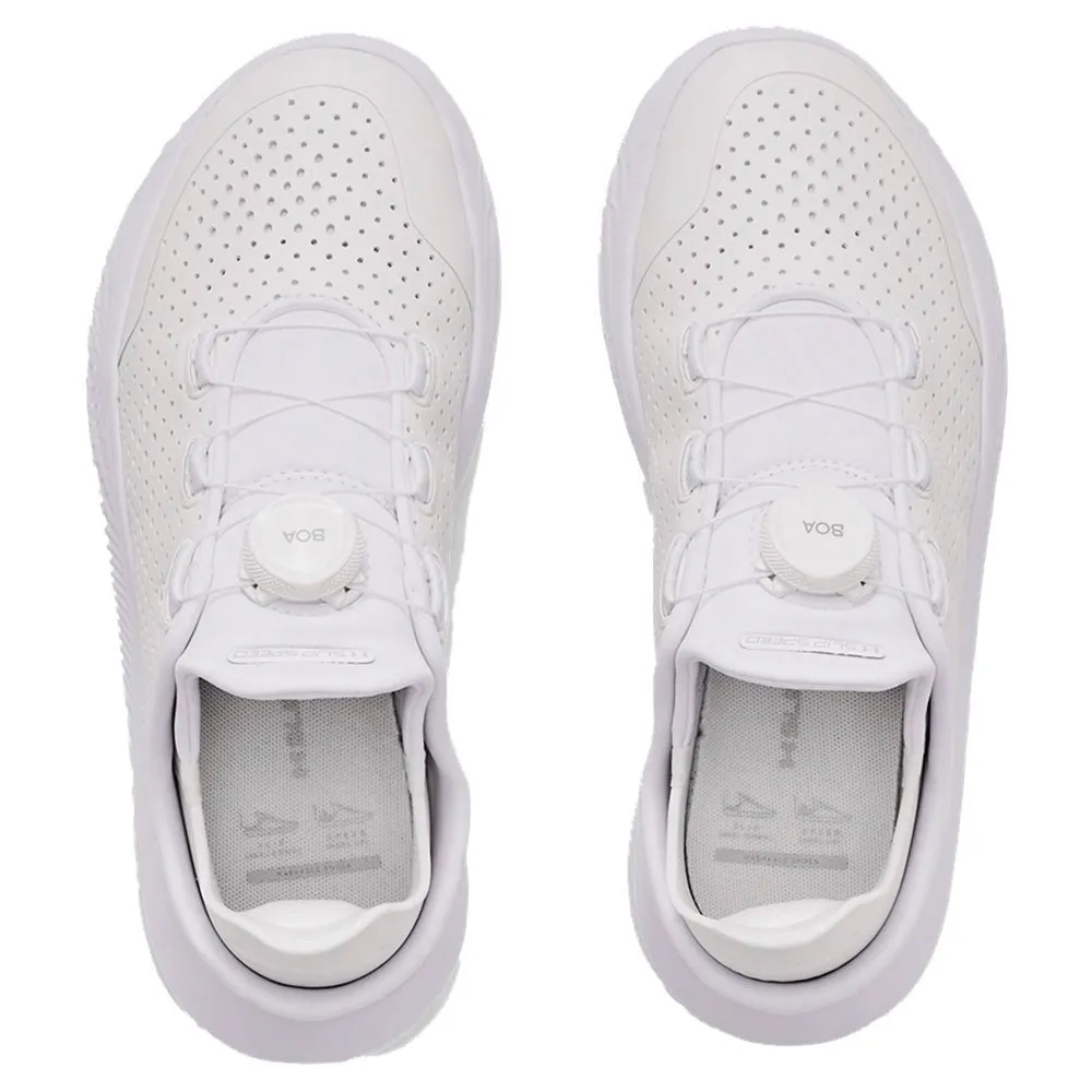Under Armour Gs Slipspeed Trainer Lth Sportschuhe male, White / white / white, EU 40