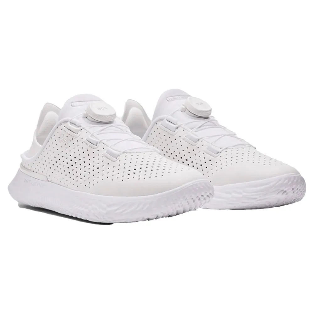 Under Armour Gs Slipspeed Trainer Lth Sportschuhe male, White / white / white, EU 40