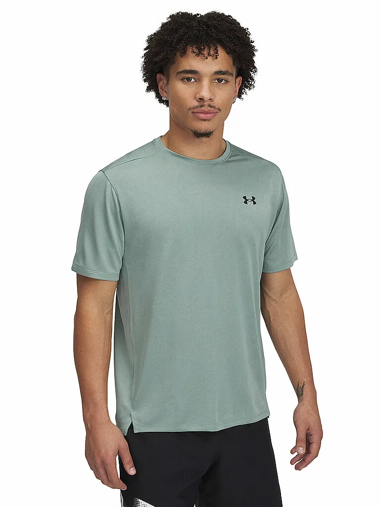 Under Armour Herren Fitnessshirt UA TechTM Vent Jacquard mint, Olive
